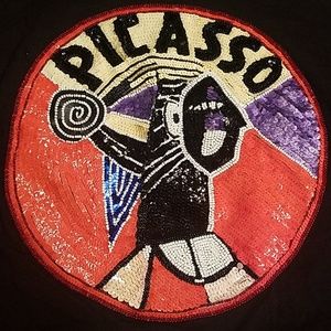 Colorado Tops - Picasso sequin artwork pop vintage Colorado Tops - Picasso sequin artwork pop vintage